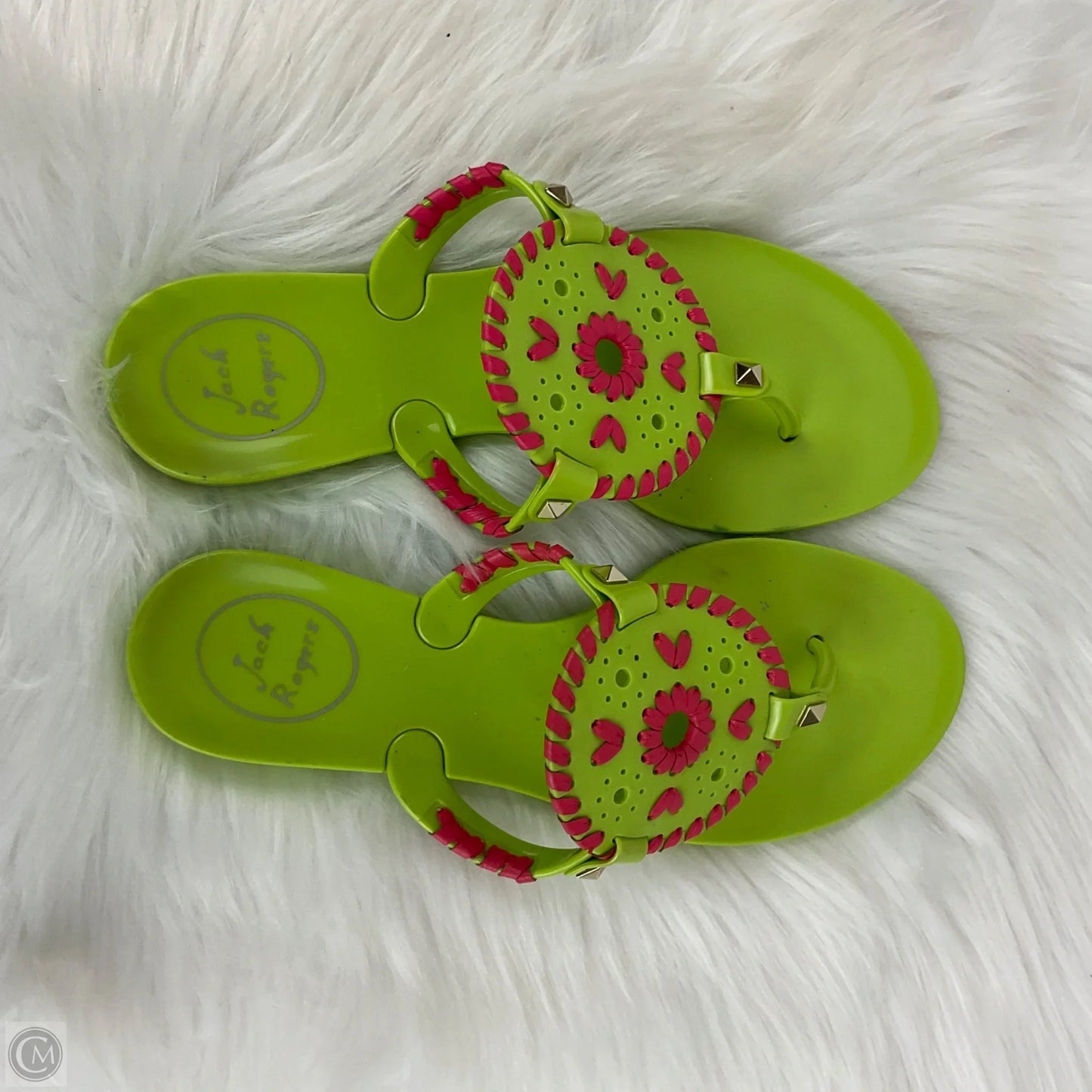 Sandals Flip Flops By Jack Rogers In Green, Size: 6