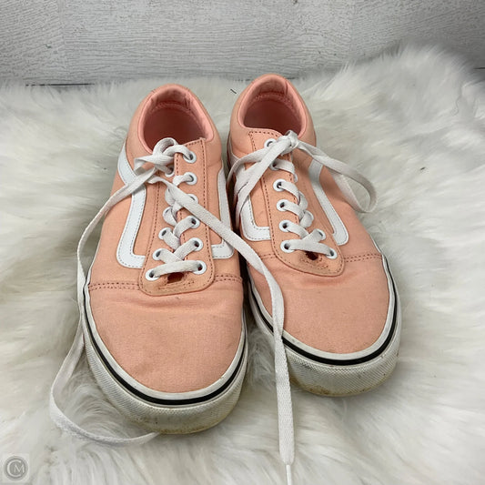 Shoes Sneakers By Vans In Orange, Size: 10