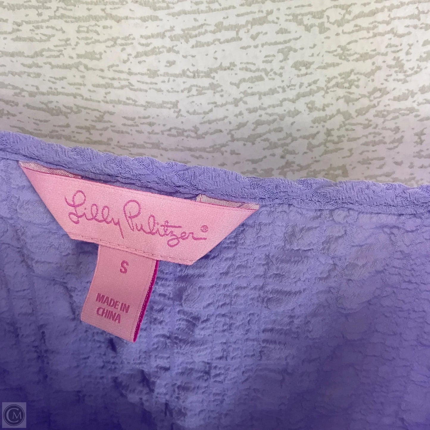 Top Sleeveless Designer By Lilly Pulitzer In Purple, Size: S