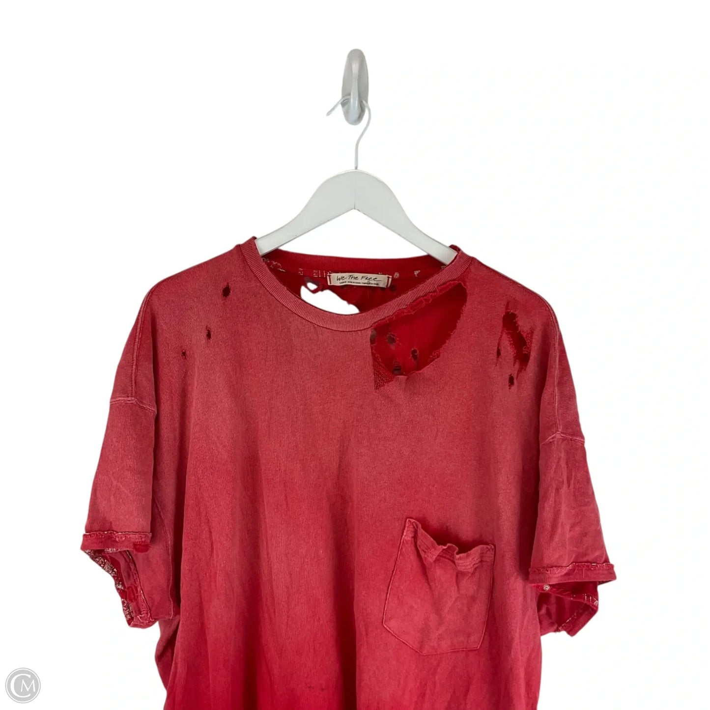 Top Short Sleeve By We The Free In Red, Size: L