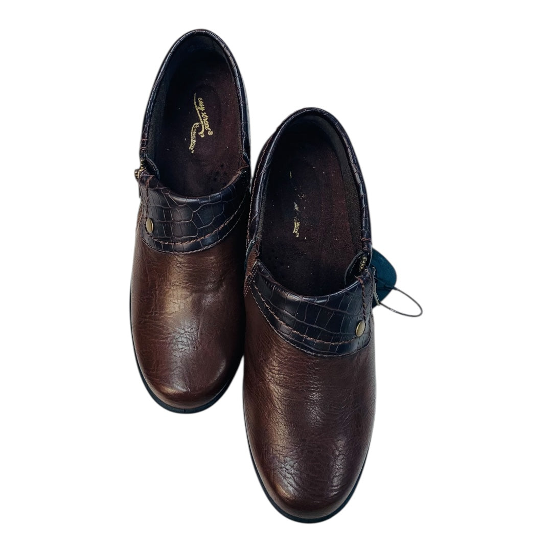 Shoes Heels Block By Easy Street In Brown, Size:7