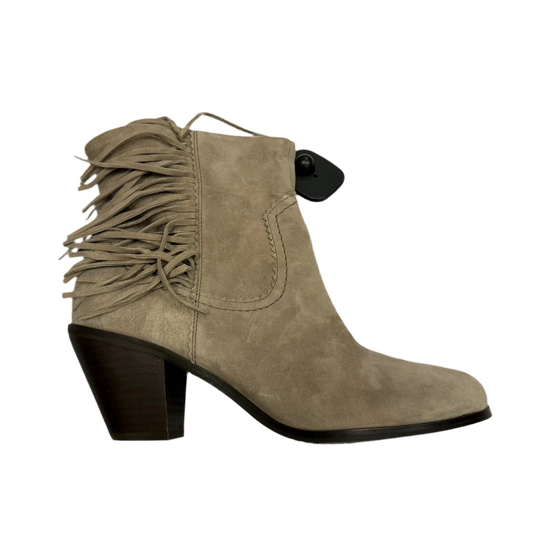 Boots Ankle Heels By Sam Edelman In Grey, Size: 10