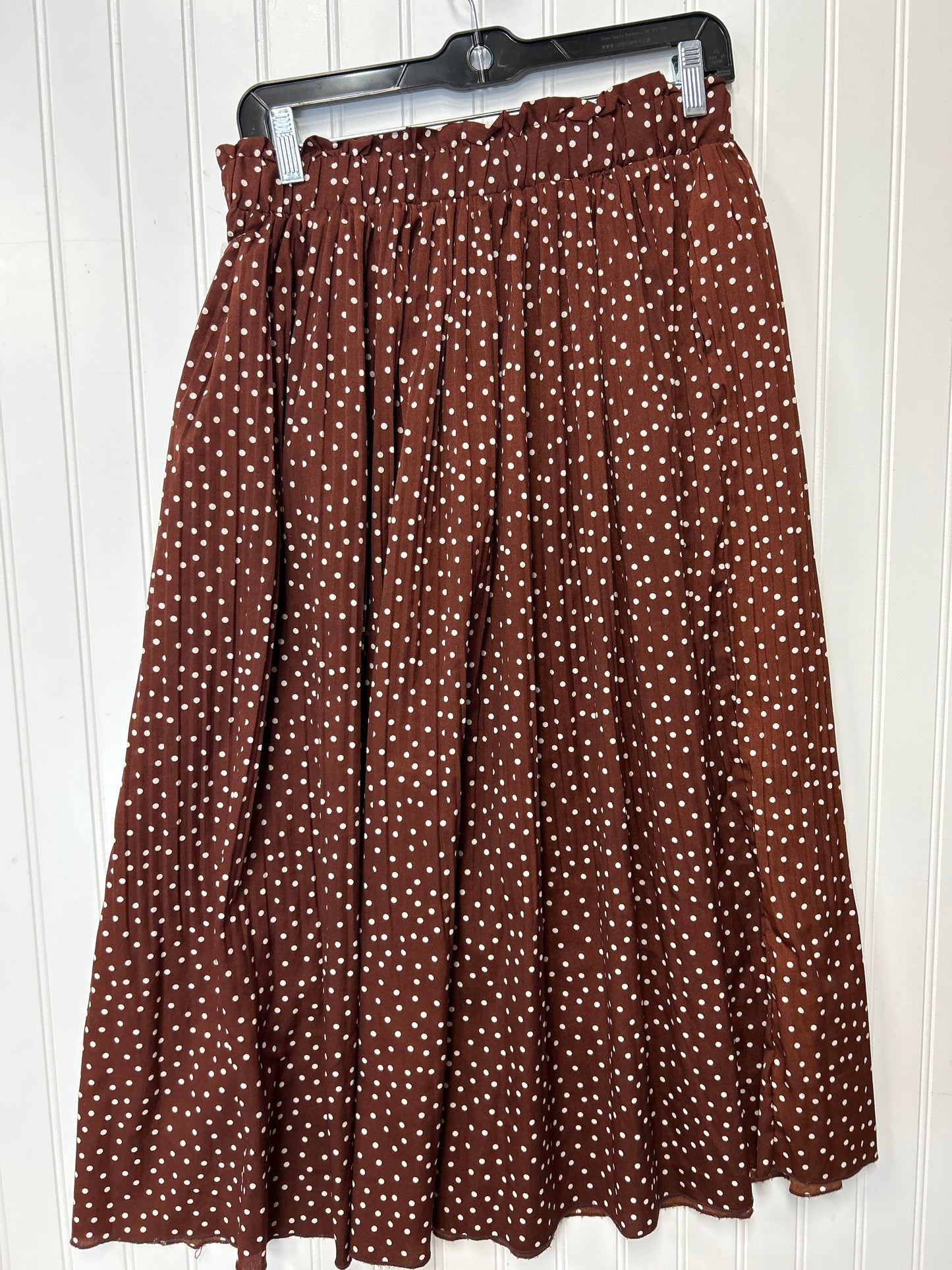 Skirt Maxi By Exlura In Brown, Size:L