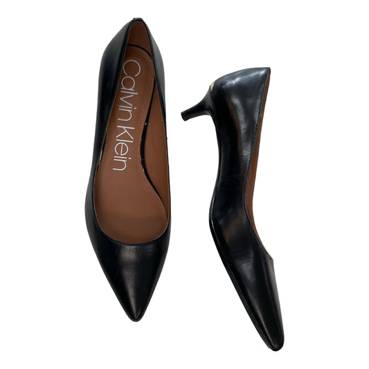 Shoes Heels Kitten By Calvin Klein In Black, Size:11