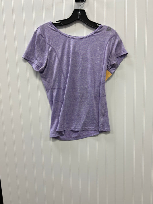 Athletic Top Ss By Reebok In Purple, Size:M