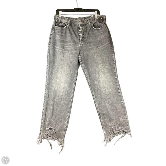 Jeans Straight By We The Free In Black Denim, Size: 10