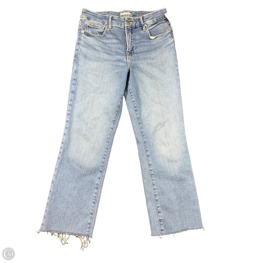 Jeans Straight By Good American In Blue Denim, Size: 10