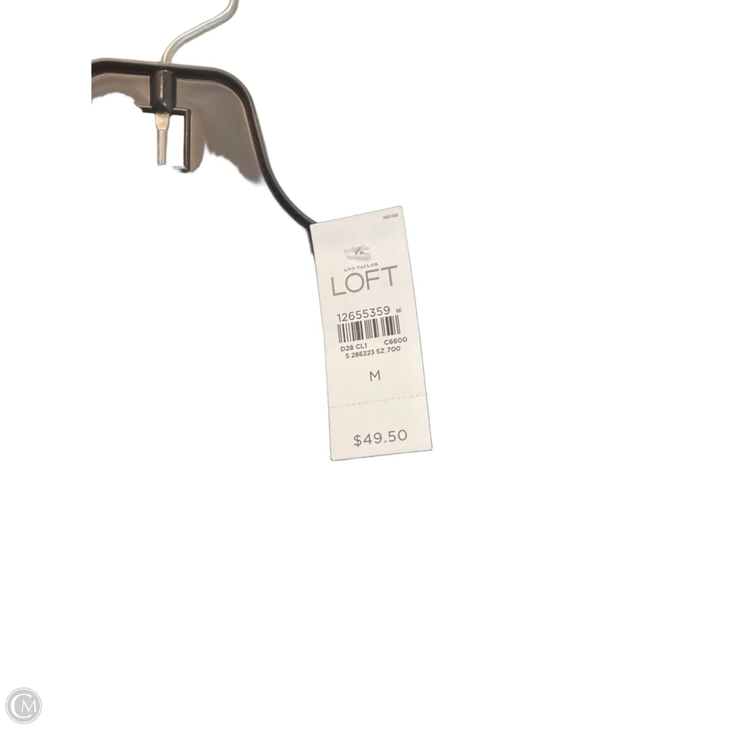 Top Sleeveless By Loft In Black, Size: M