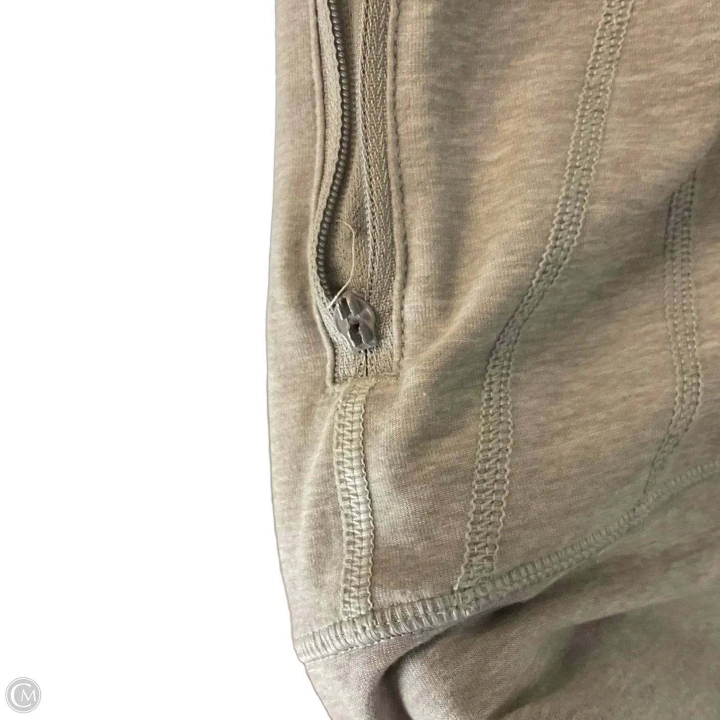Athletic Jacket By Lululemon In Grey, Size: 6