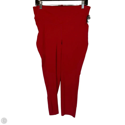 Athletic Capris By Lululemon In Red, Size: 12