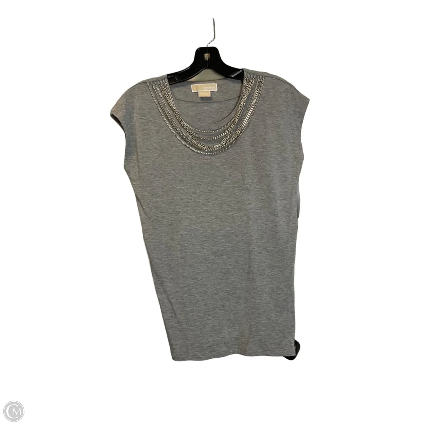 Top Short Sleeve By Michael By Michael Kors In Grey, Size: Xs