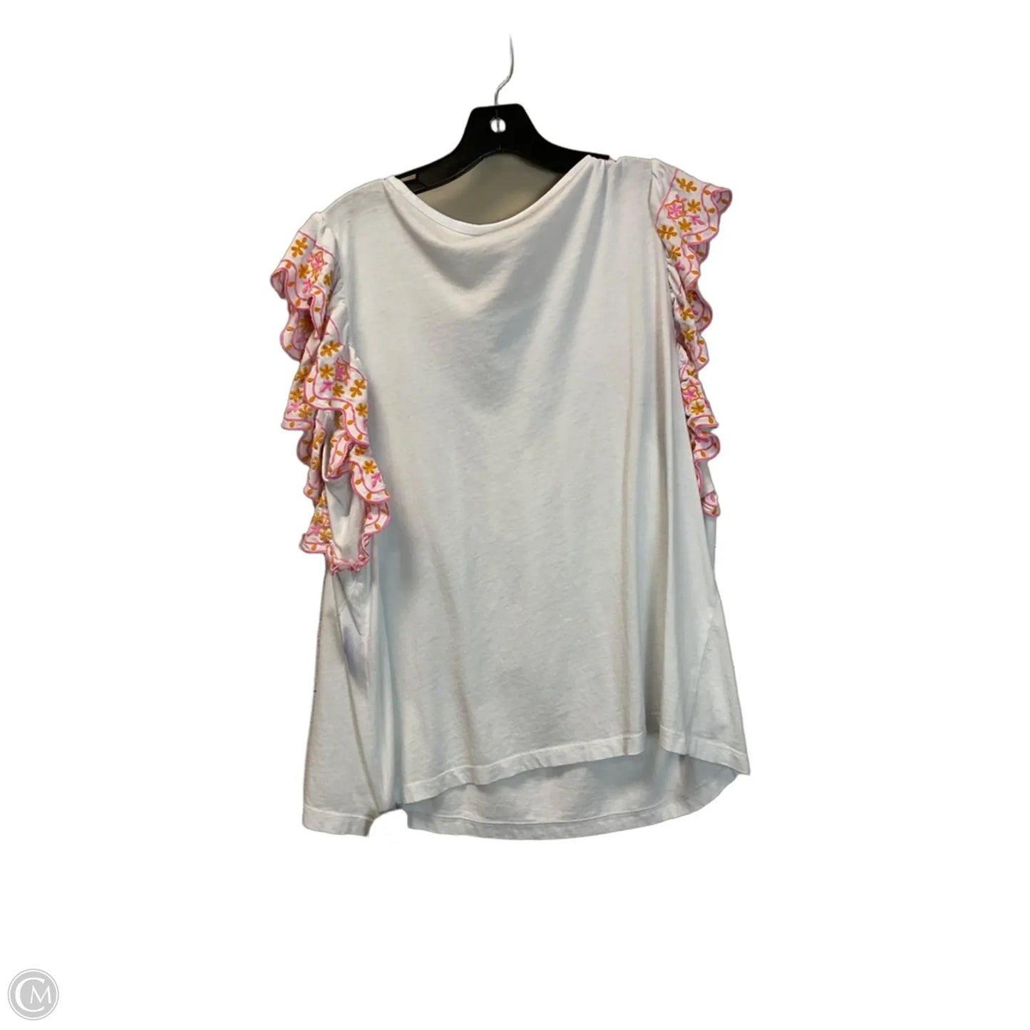 Top Short Sleeve By Crown And Ivy In White, Size: Xxl