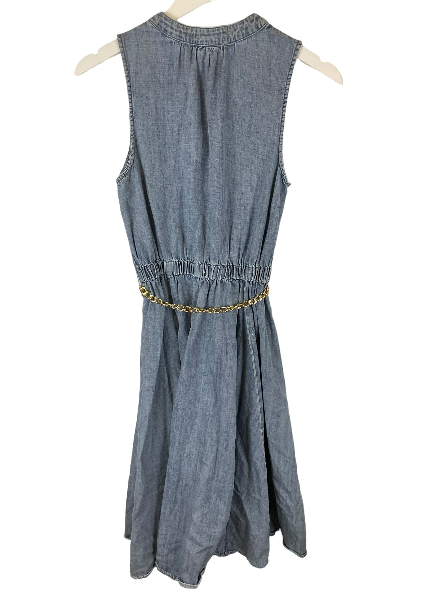 Blue Denim Dress Designer Michael By Michael Kors, Size Xs