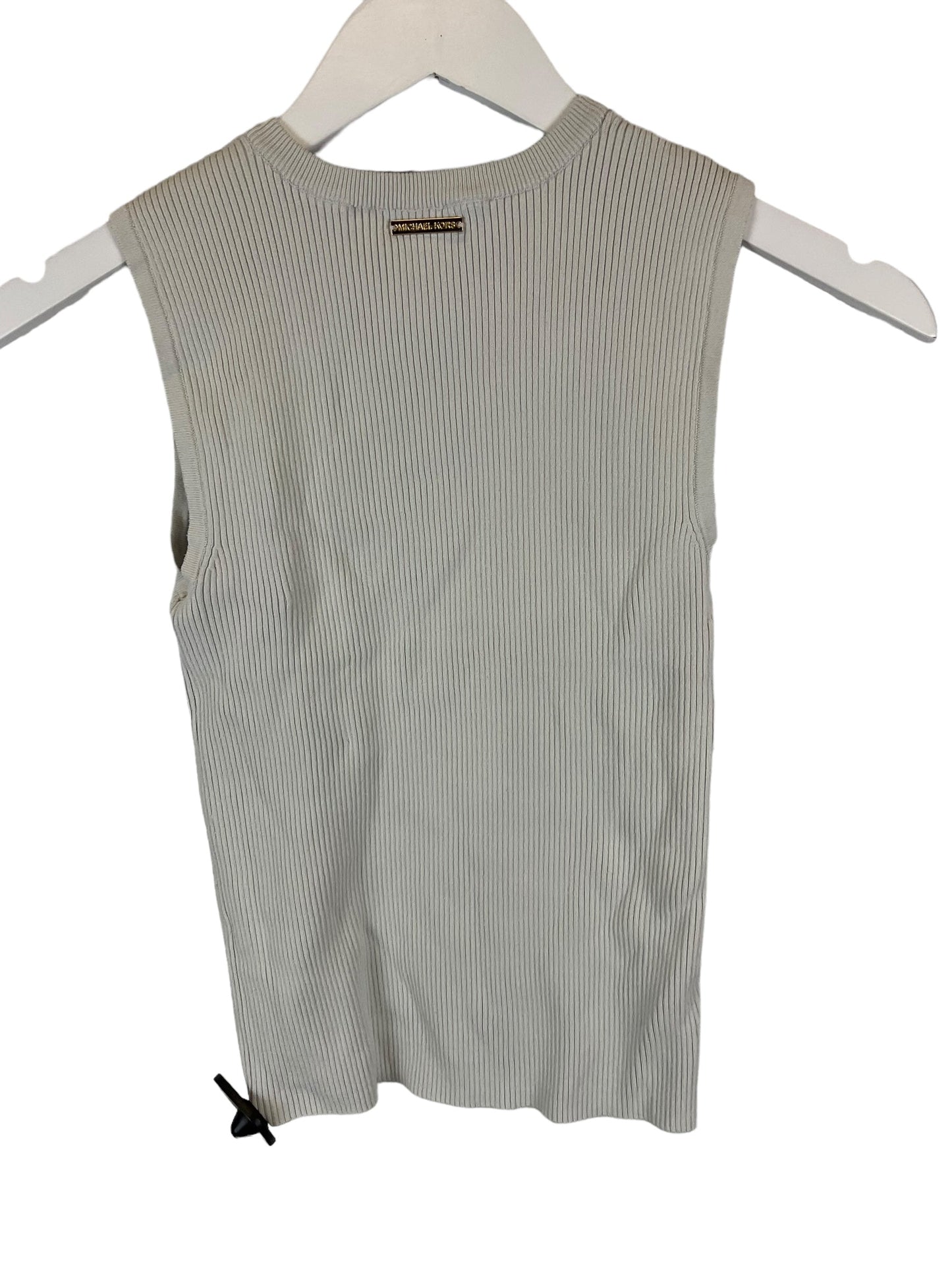 Grey Top Sleeveless Designer Michael By Michael Kors, Size Xs