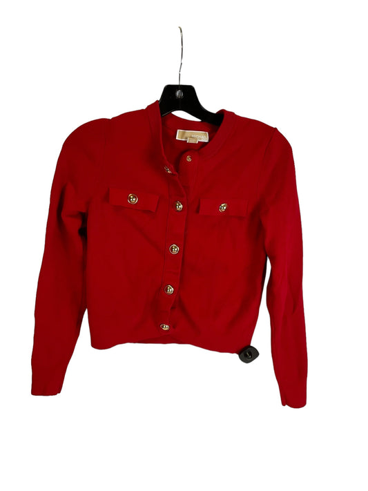 Red Cardigan Michael By Michael Kors, Size Xs