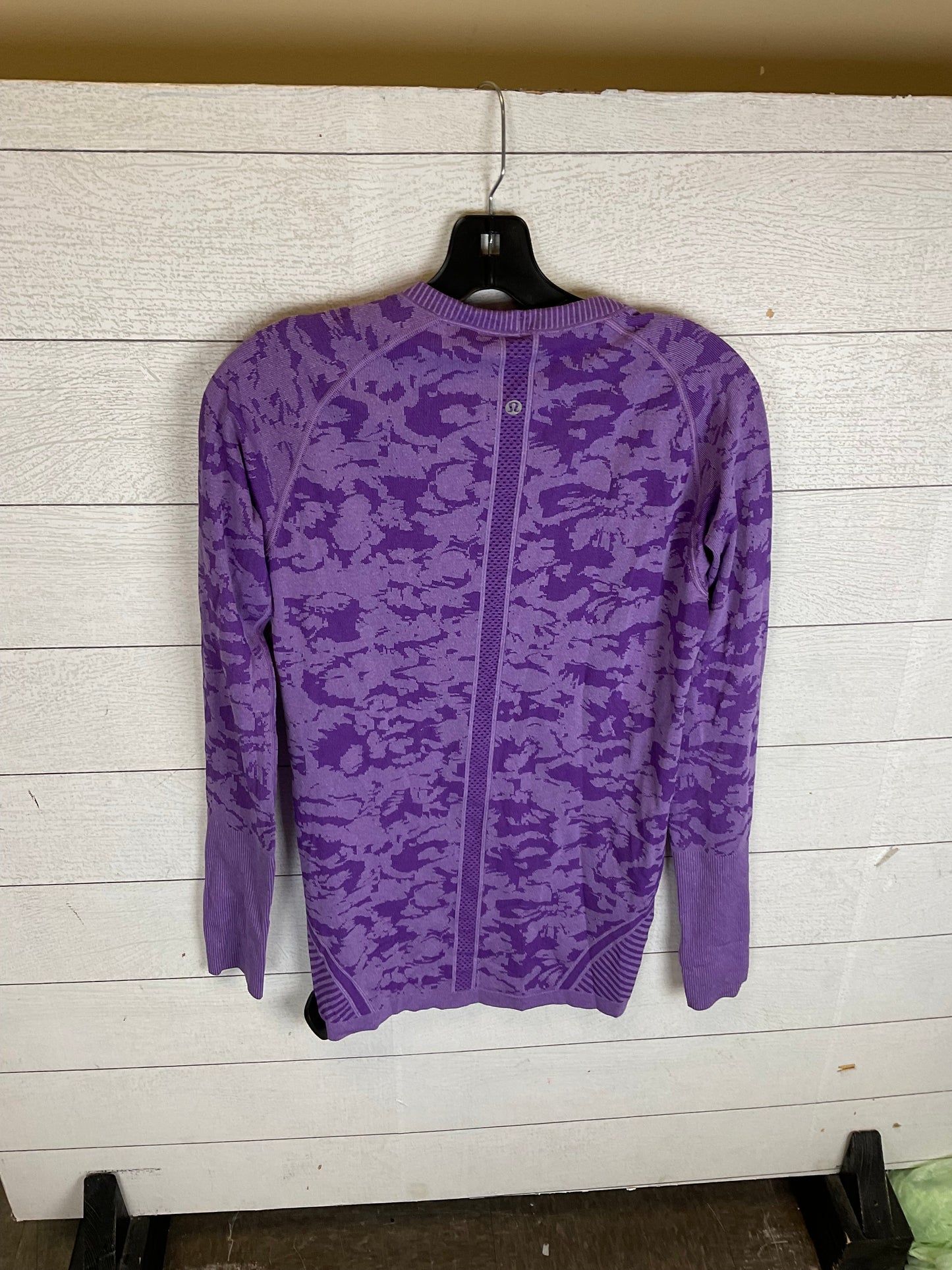 Purple Athletic Top Long Sleeve Crewneck Lululemon, Size 10