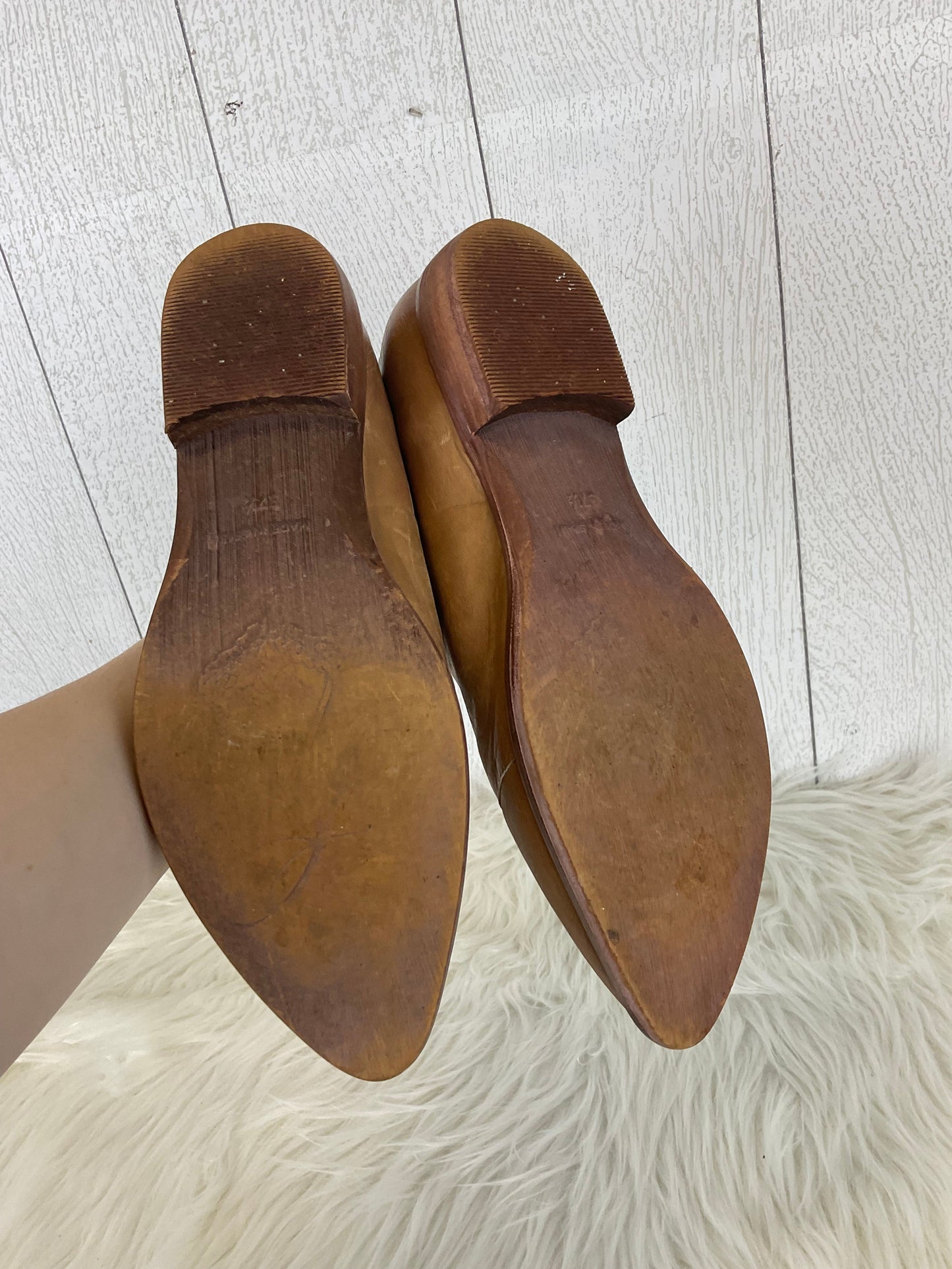 Tan Shoes Heels Block Free People, Size 7