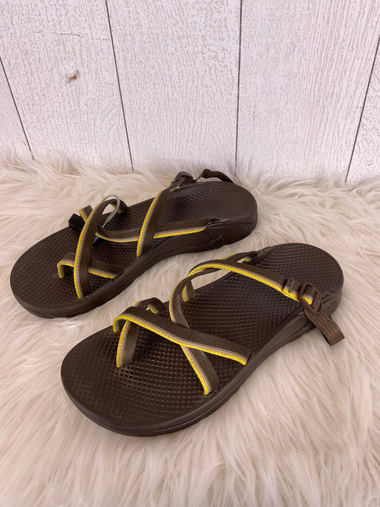 Yellow Sandals Designer Chacos, Size 9