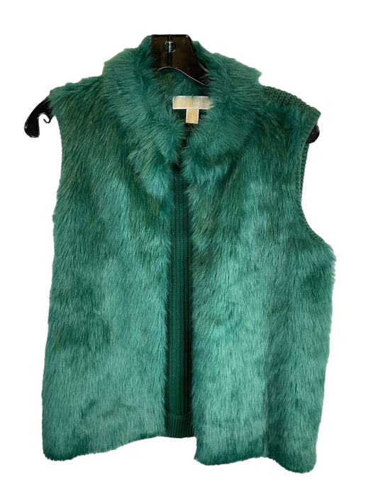 Vest Faux Fur & Sherpa By Michael By Michael Kors In Green, Size: S