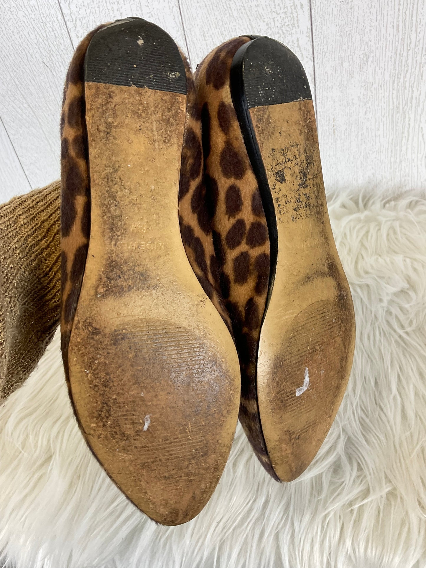 Shoes Flats By Nine West In Animal Print, Size: 6.5