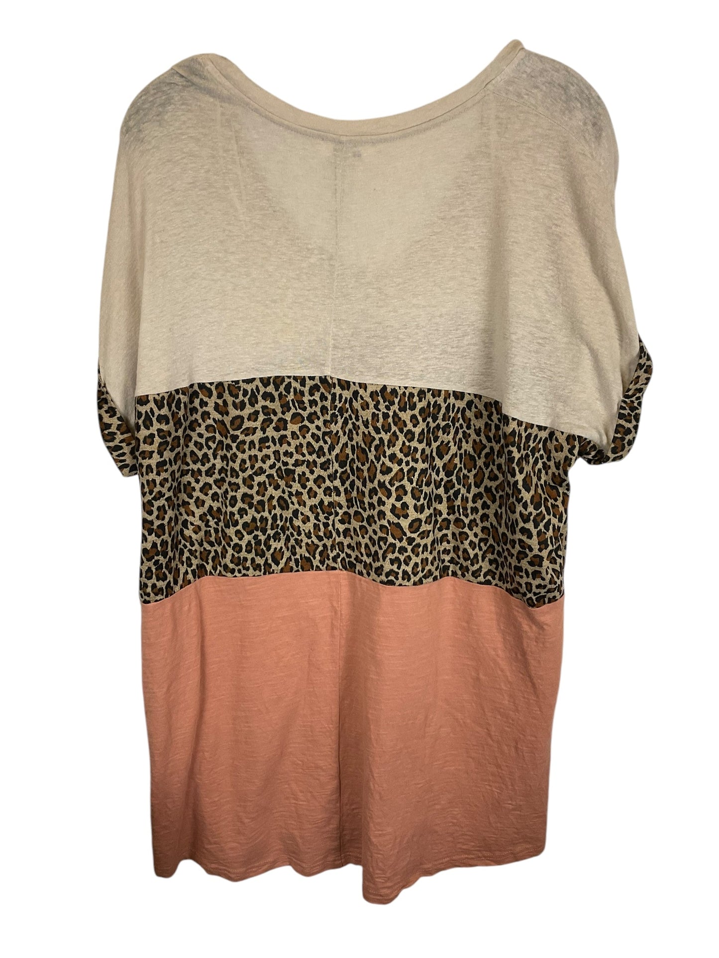 Tunic Short Sleeve By Umgee In Animal Print, Size: S