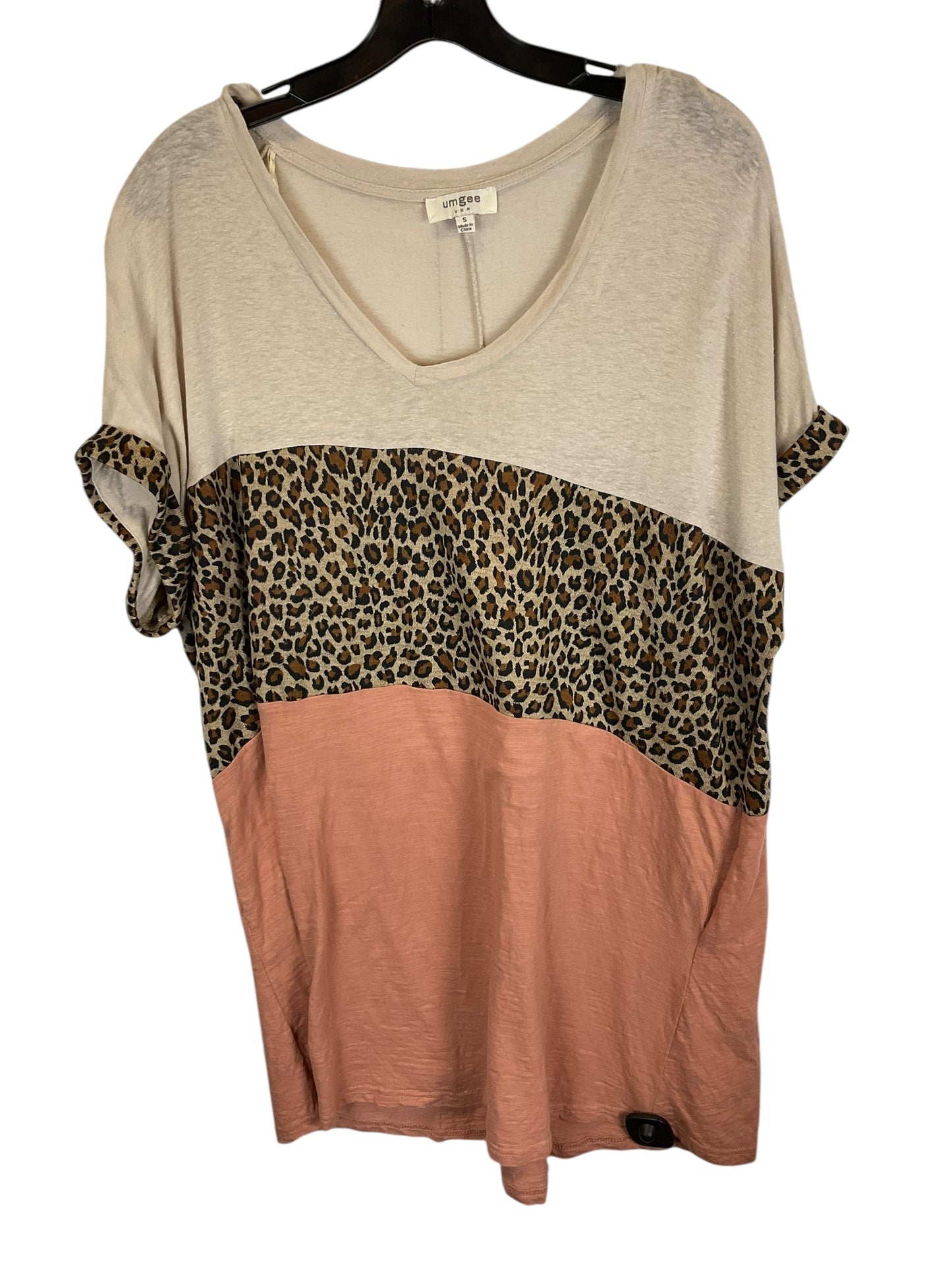 Tunic Short Sleeve By Umgee In Animal Print, Size: S