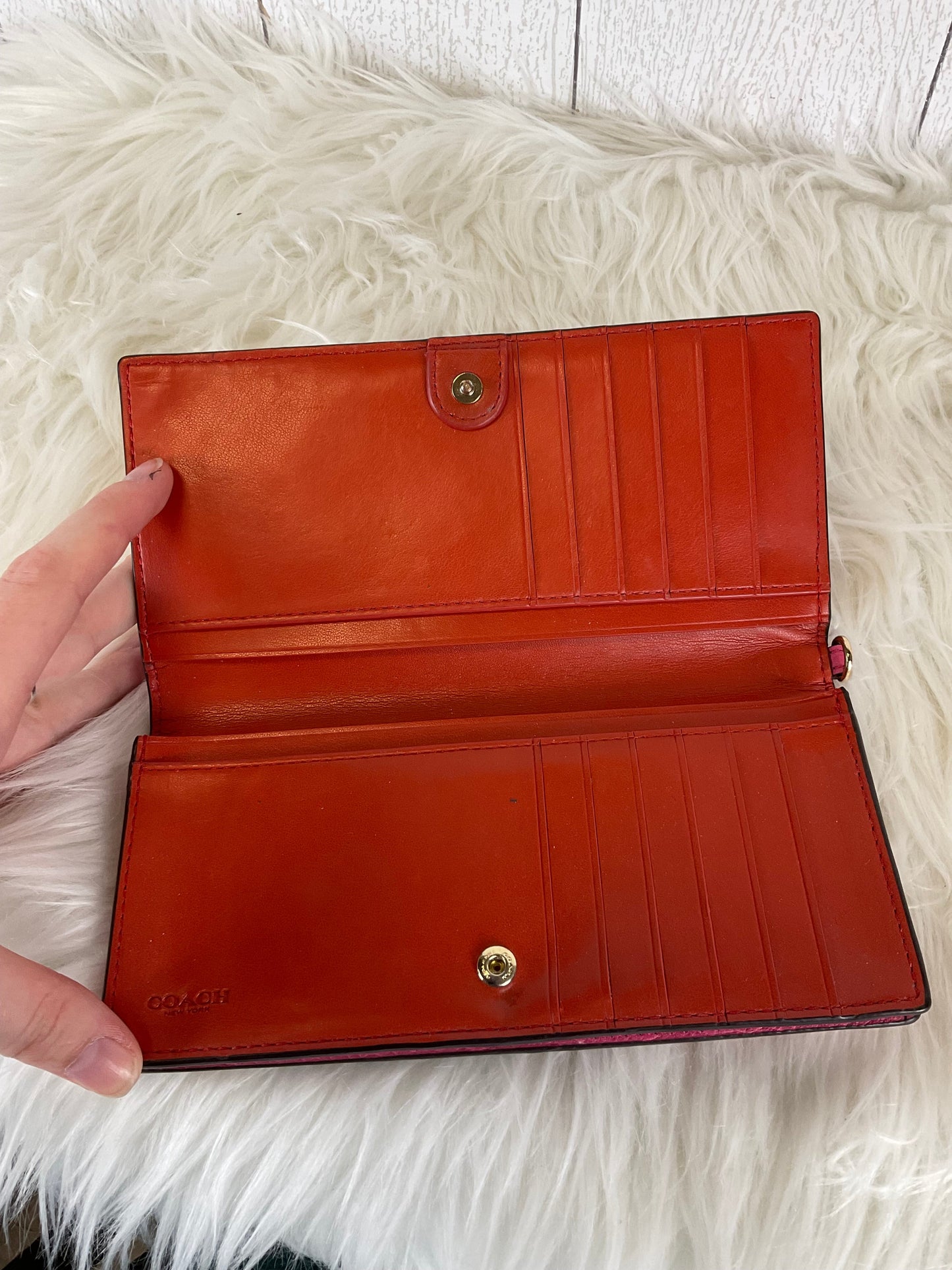 Wallet Designer Coach, Size Small