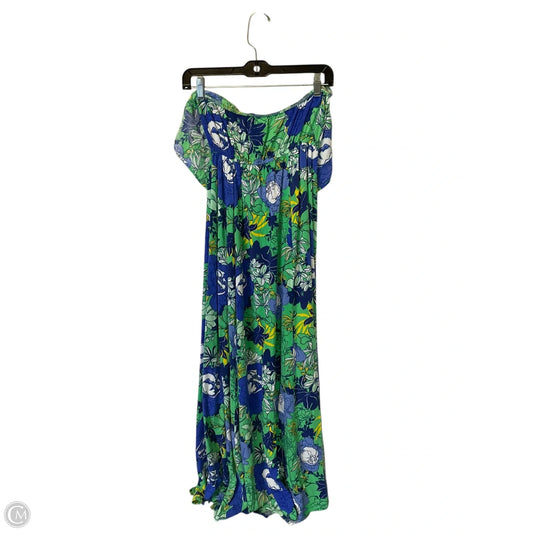 Dress Casual Midi By Japna In Blue & Green, Size: S