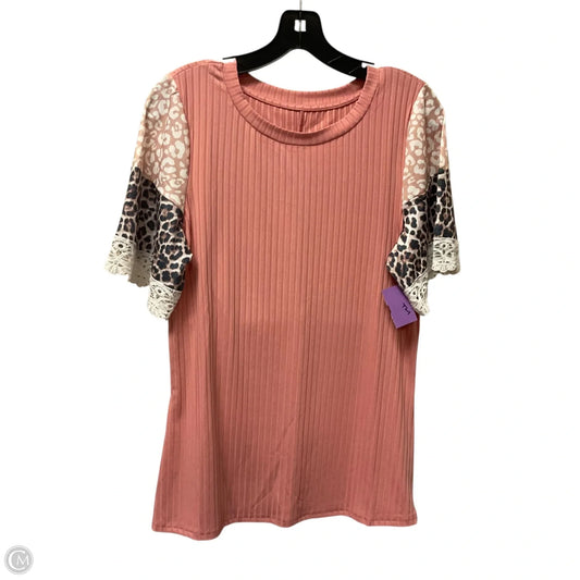 Top Short Sleeve By Clothes Mentor In Pink, Size: M