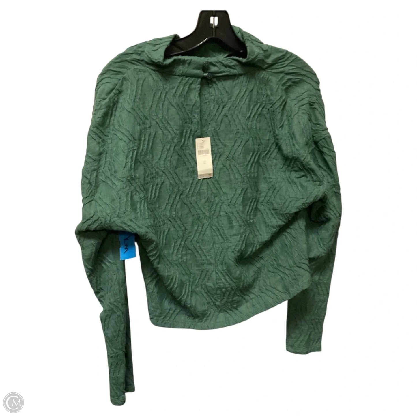 Top Long Sleeve By Anthropologie In Green, Size: Xs