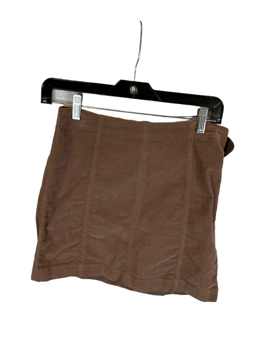 Brown Skirt Mini & Short Free People, Size 4