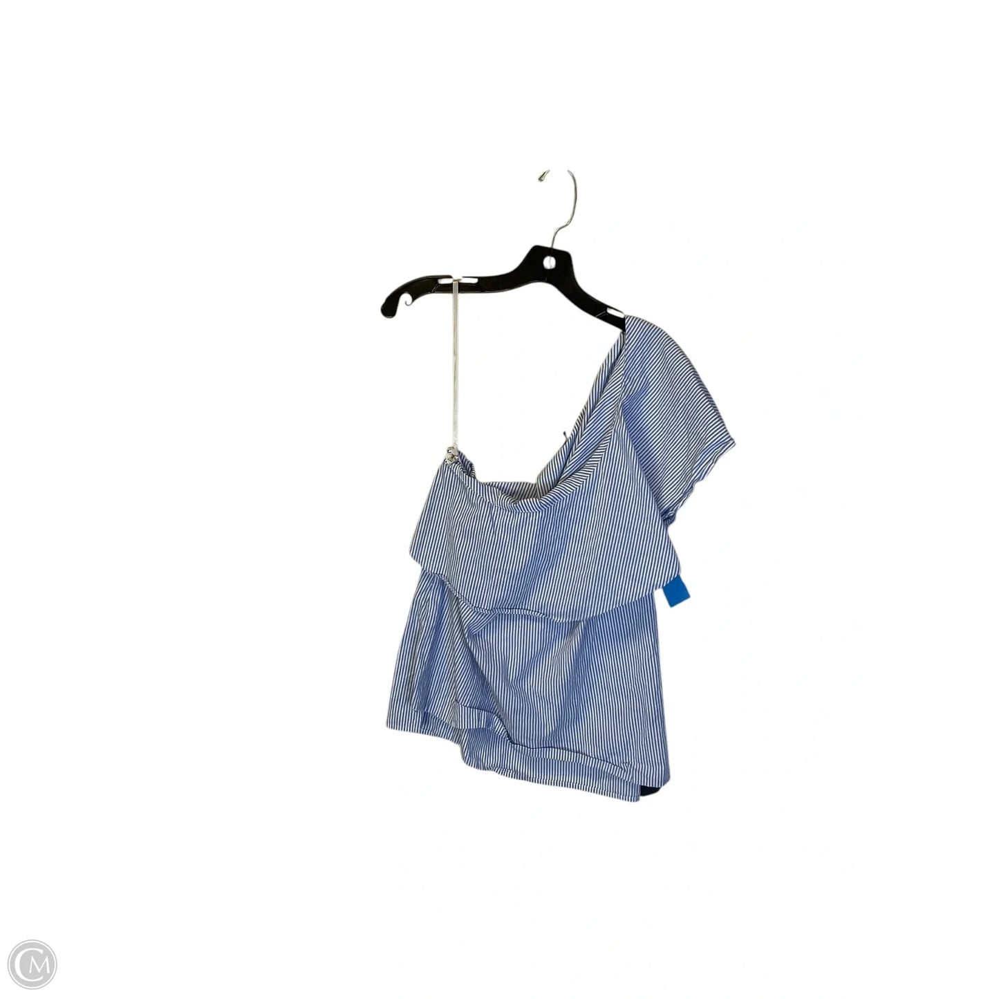 Top Short Sleeve By Lauren By Ralph Lauren In Striped Pattern, Size: Xl