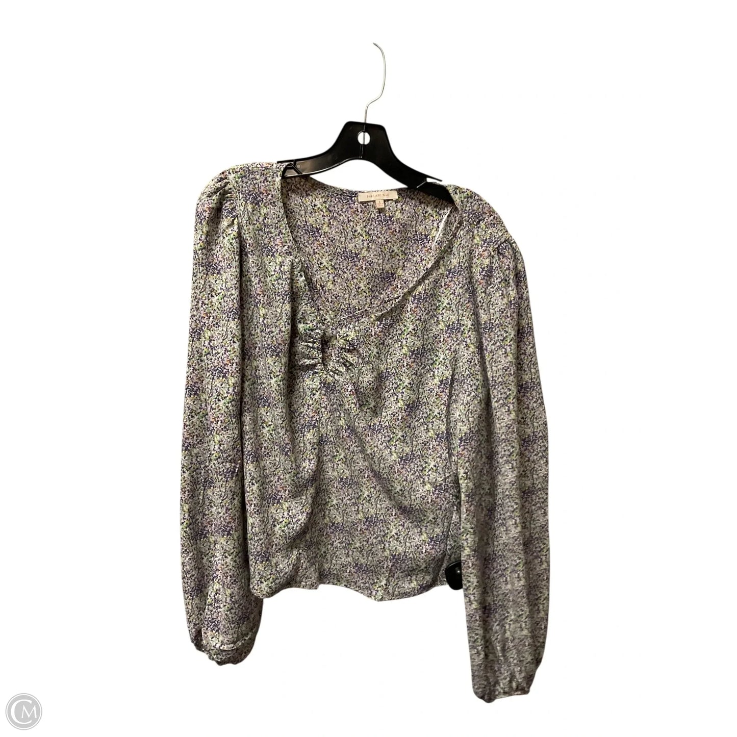 Top Long Sleeve By Skies Are Blue In Multi-colored, Size: L