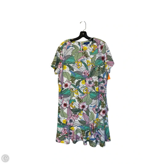 Dress Party Midi By Apt 9 In Floral Print, Size: Xxl