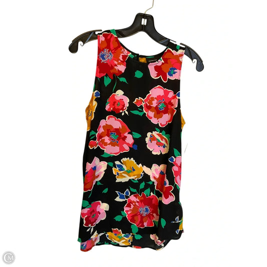 Top Sleeveless By Who What Wear In Floral Print, Size: S