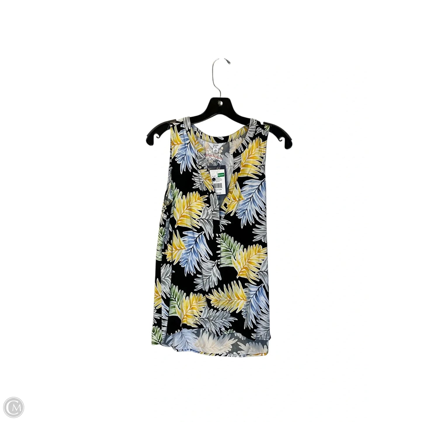 Top Sleeveless By Crown And Ivy In Multi-colored, Size: S