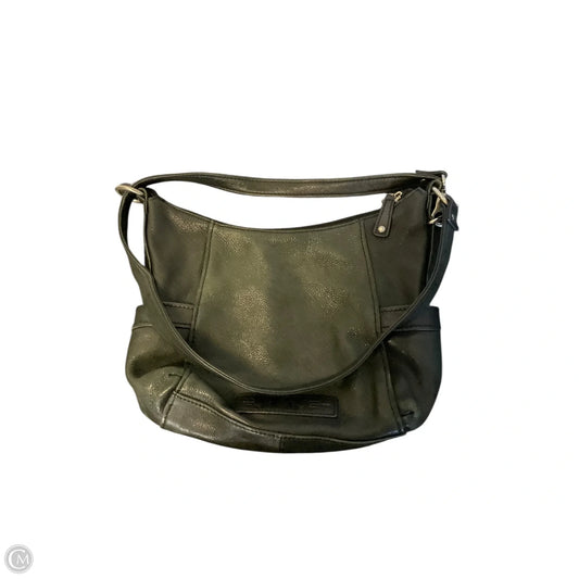 Handbag Leather By Fossil, Size: Medium