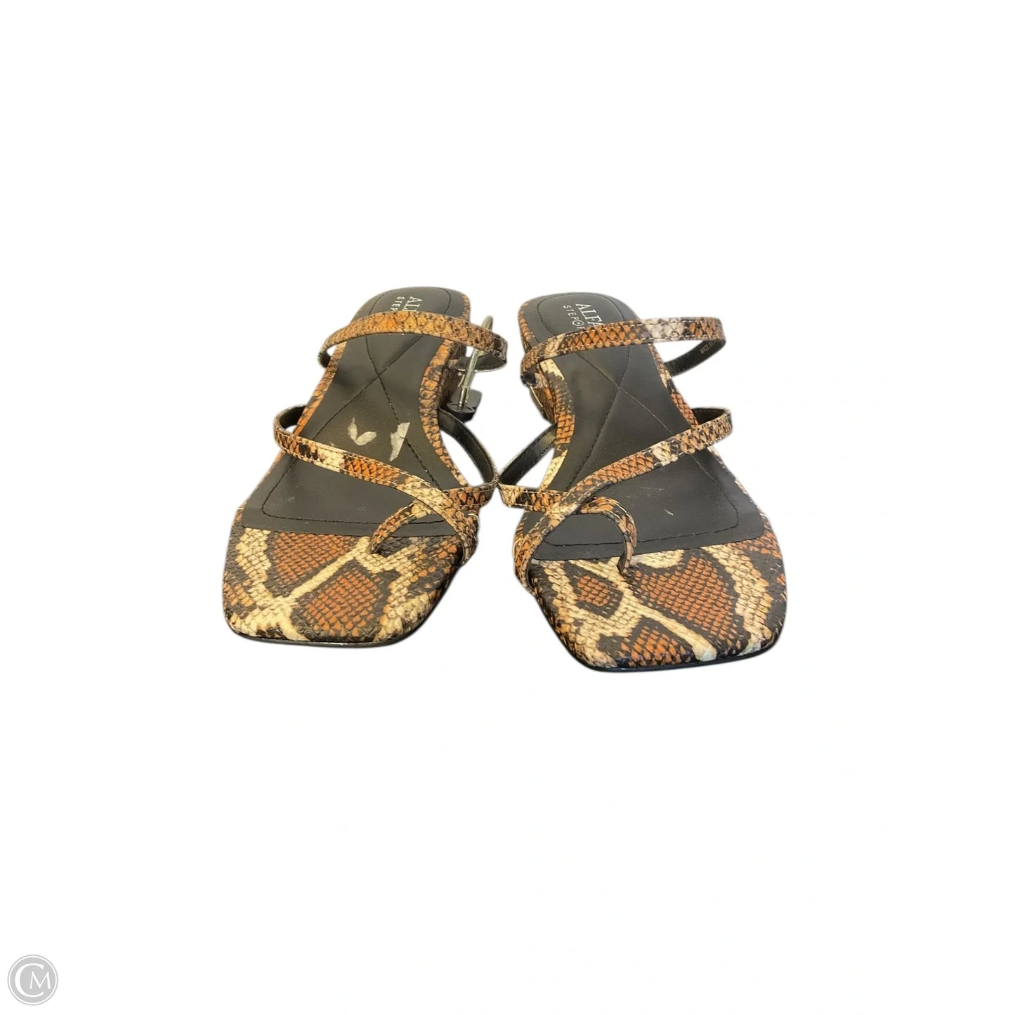 Sandals Heels Wedge By Alfani In Snakeskin Print, Size: 6