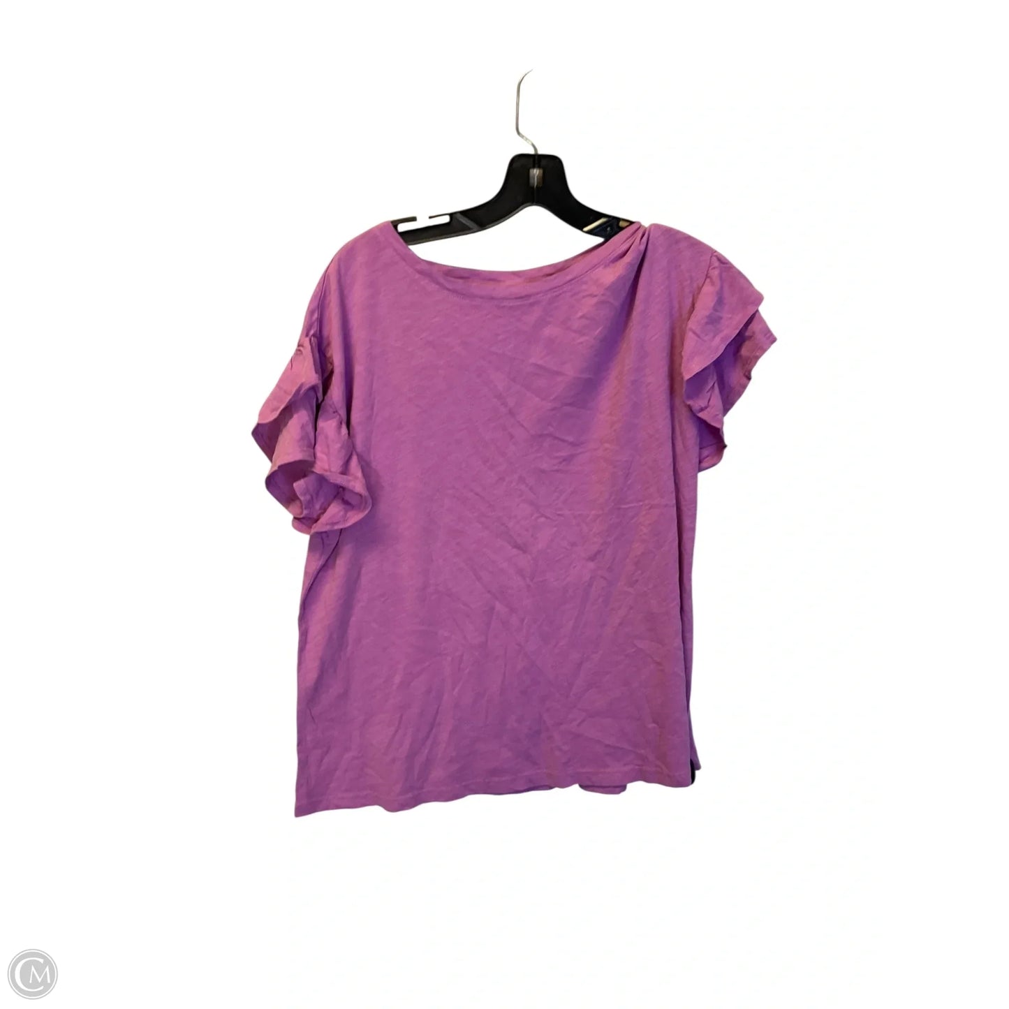 Top Short Sleeve By Lane Bryant In Purple, Size: Xl