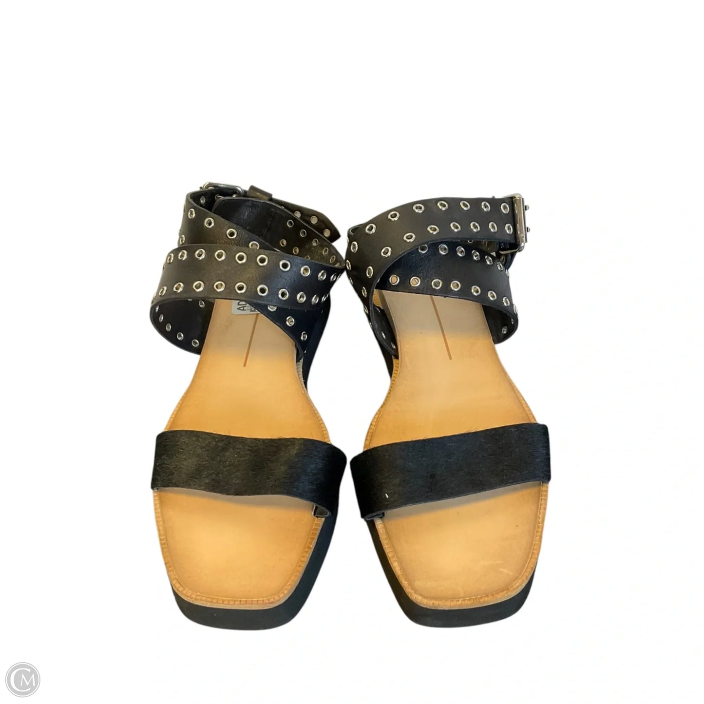 Sandals Heels Wedge By Dolce Vita In Black, Size: 8.5