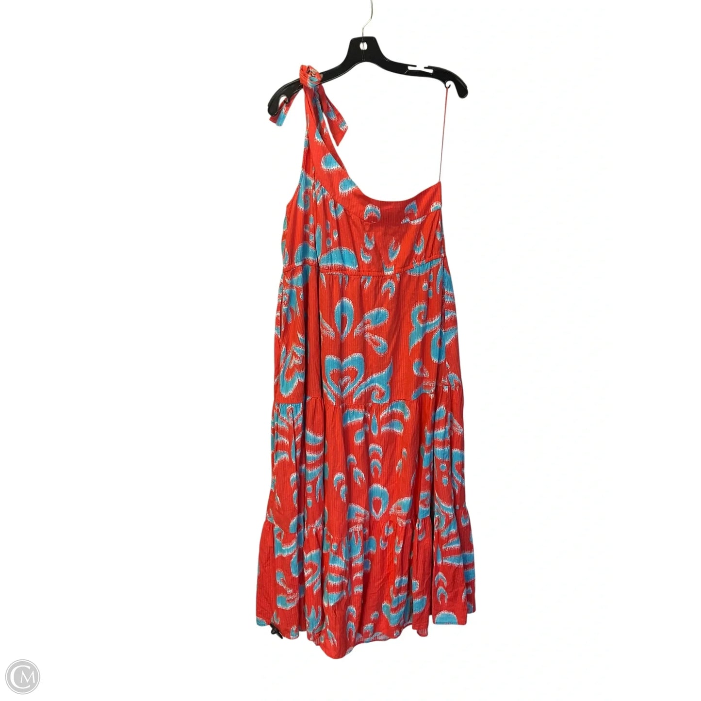 Dress Casual Maxi By Crown And Ivy In Blue & Orange, Size: Xl