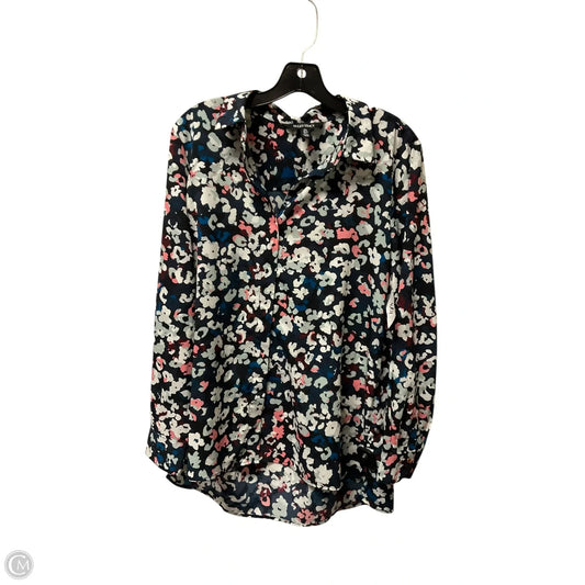 Top Long Sleeve By Ellen Tracy In Floral Print, Size: L