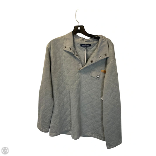 Sweatshirt Collar By Simply Southern In Grey, Size: L