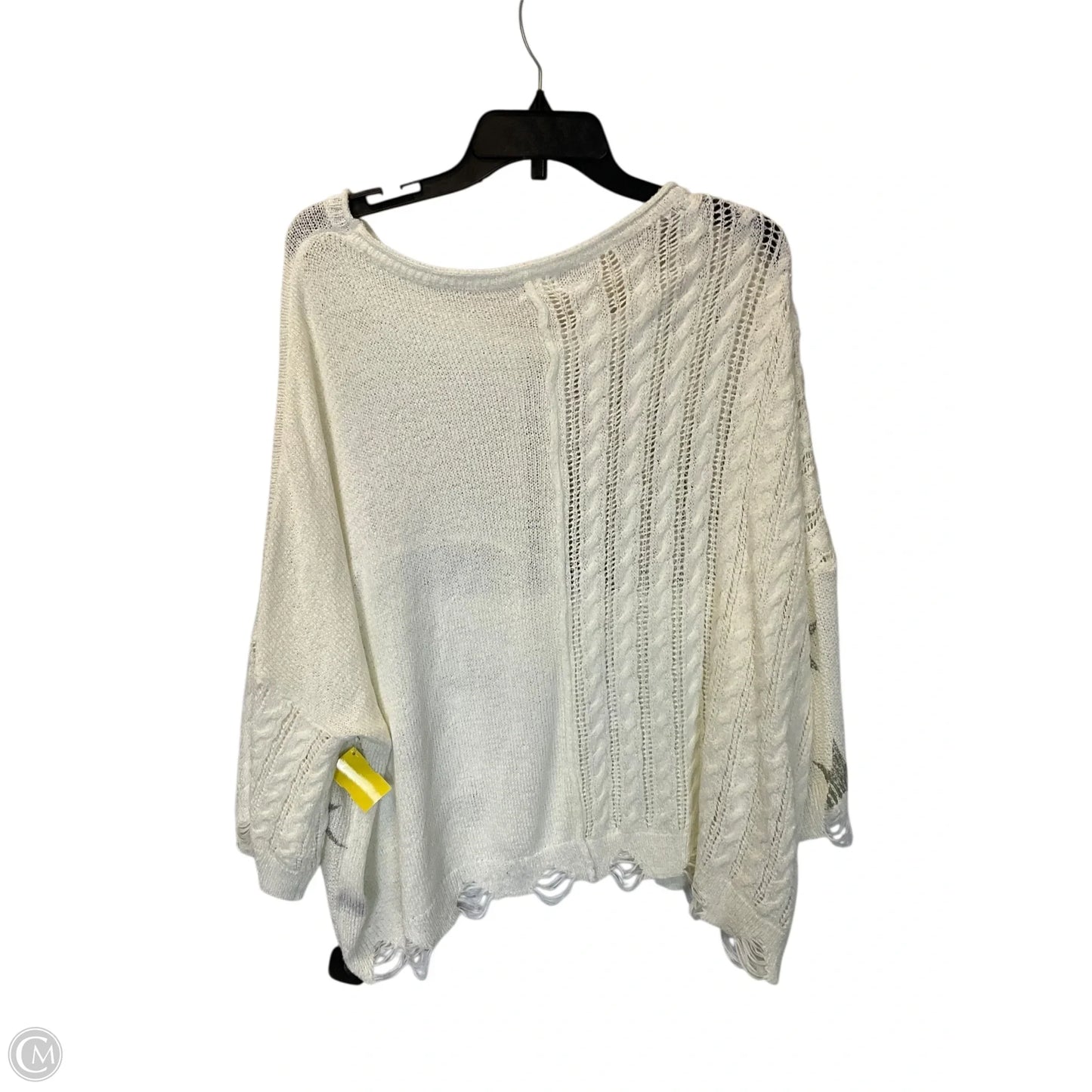 Top Long Sleeve By Pol In White, Size: S