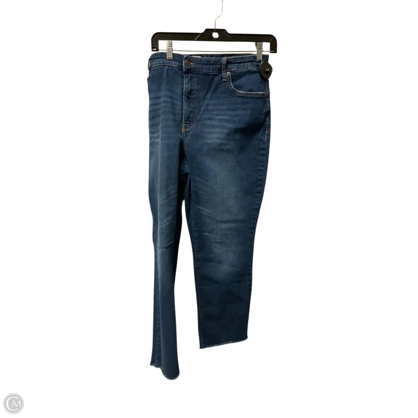 Jeans Straight By Crown And Ivy In Blue Denim, Size: 16
