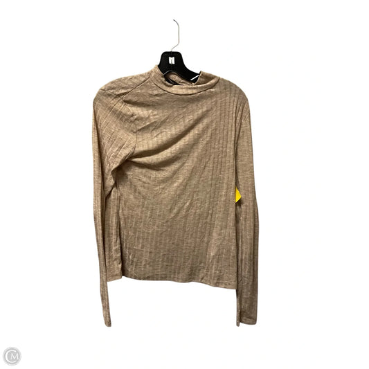 Top Long Sleeve Basic By Top Shop In Tan, Size: L