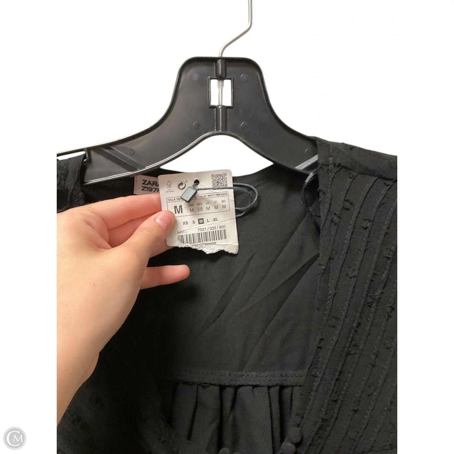 Dress Casual Short By Zara Basic In Black, Size: M