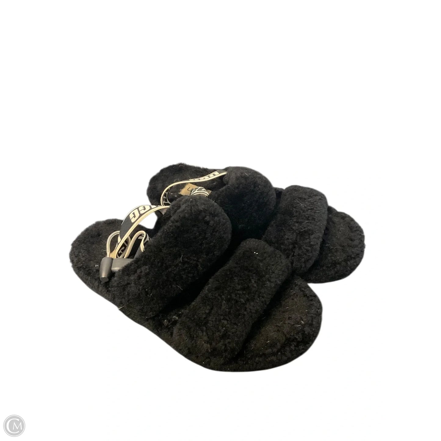 Sandals Designer By Ugg In Black, Size: 6