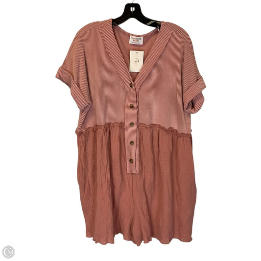 Romper By Fantastic Fawn In Pink, Size: L