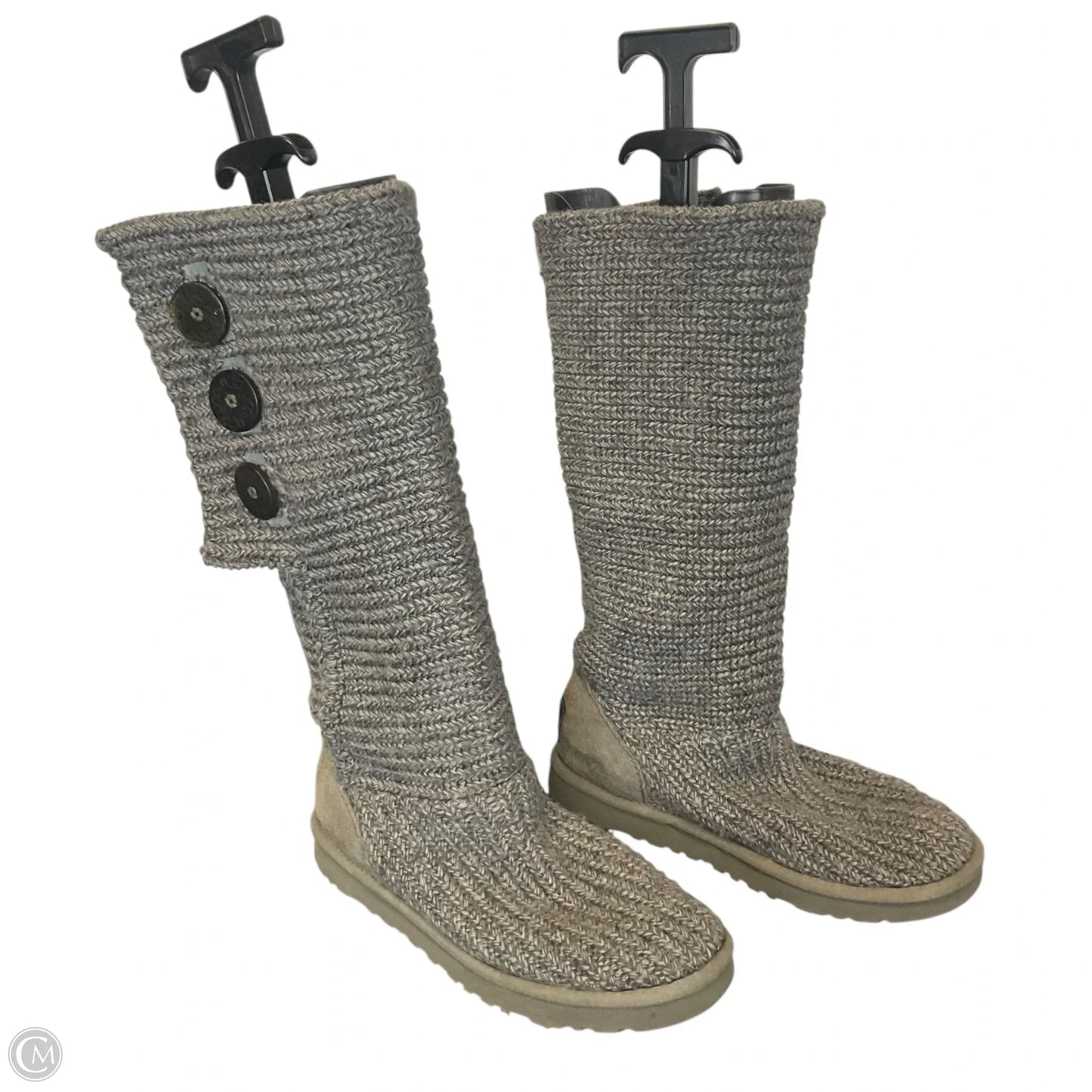 Boots Designer By Ugg In Grey, Size: 7